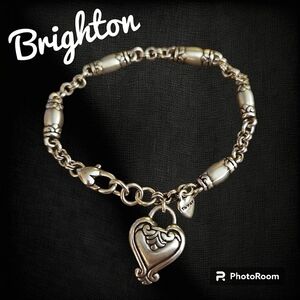 BRIGHTON Silver Plated Blaire Barrel Bead Chain Tennis Bracelet